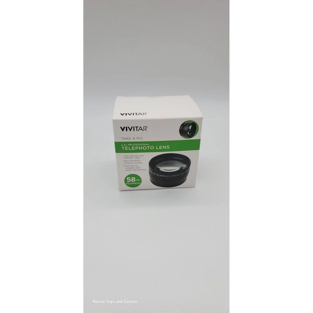 Vivitar‎ 2.2x 0.43 Wide Angle Professional Telephoto Lens 58mm Brand New
